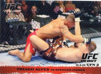 2009 Topps UFC Round 1 - Silver #37 Thiago Alves / Spencer Fisher Front
