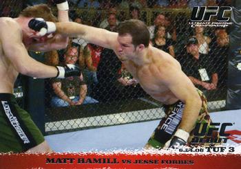 2009 Topps UFC Round 1 - Silver #43 Matt Hamill / Jesse Forbes Front