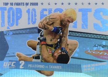 2009 Topps UFC Round 1 - Top 10 Fights of 2008 #TT5 Kurt Pellegrino / Thiago Tavares Front
