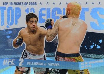 2009 Topps UFC Round 1 - Top 10 Fights of 2008 #TT6 Kurt Pellegrino / Thiago Tavares Front
