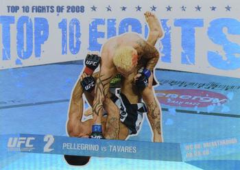 2009 Topps UFC Round 1 - Top 10 Fights of 2008 #TT7 Kurt Pellegrino / Thiago Tavares Front