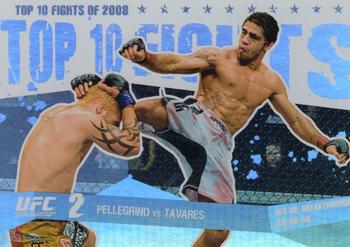 2009 Topps UFC Round 1 - Top 10 Fights of 2008 #TT8 Kurt Pellegrino / Thiago Tavares Front