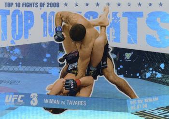 2009 Topps UFC Round 1 - Top 10 Fights of 2008 #10 Matt Wiman / Thiago Tavares Front