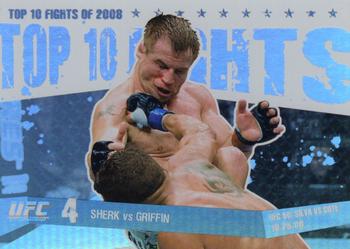 2009 Topps UFC Round 1 - Top 10 Fights of 2008 #TT13 Sean Sherk / Tyson Griffin Front