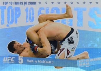 2009 Topps UFC Round 1 - Top 10 Fights of 2008 #TT17 Demian Maia / Jason MacDonald Front