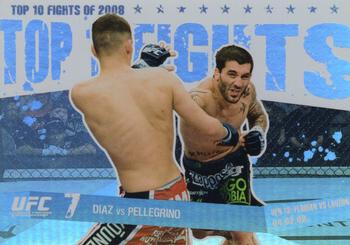 2009 Topps UFC Round 1 - Top 10 Fights of 2008 #TT25 Nate Diaz / Kurt Pellegrino Front