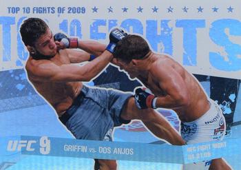 2009 Topps UFC Round 1 - Top 10 Fights of 2008 #TT27 Nate Diaz / Kurt Pellegrino Front