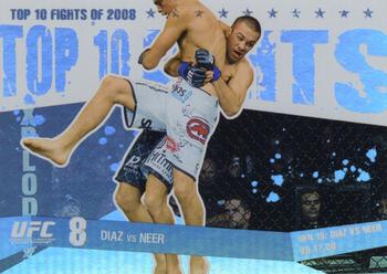 2009 Topps UFC Round 1 - Top 10 Fights of 2008 #TT32 Nate Diaz / Josh Neer Front