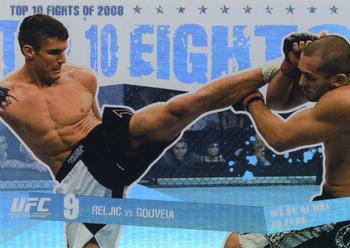 2009 Topps UFC Round 1 - Top 10 Fights of 2008 #TT33 Goran Reljic / Wilson Gouveia Front