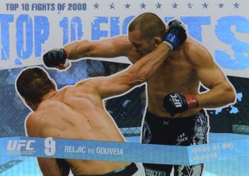 2009 Topps UFC Round 1 - Top 10 Fights of 2008 #TT34 Goran Reljic / Wilson Gouveia Front