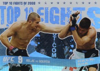 2009 Topps UFC Round 1 - Top 10 Fights of 2008 #35 Goran Reljic / Wilson Gouveia Front