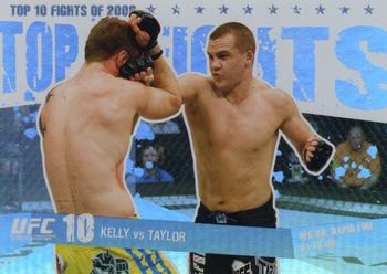 2009 Topps UFC Round 1 - Top 10 Fights of 2008 #40 Paul Kelly / Paul Taylor Front