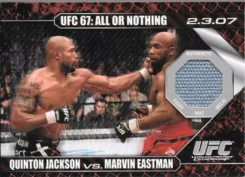 2009 Topps UFC Round 1 - Debut Mat Relics #DM-JE Quinton Jackson / Marvin Eastman Front