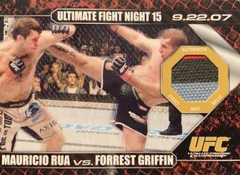 2009 Topps UFC Round 1 - Debut Mat Relics #DM-RG Mauricio Rua / Forrest Griffin Front