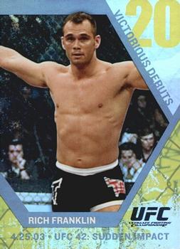 2009 Topps UFC Round 1 - Victorious Debut #VD3 Rich Franklin Front