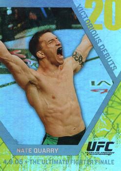 2009 Topps UFC Round 1 - Victorious Debut #VD16 Nate Quarry Front