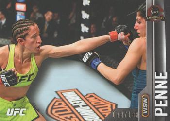 2015 Topps UFC Champions - Black #25 Jessica Penne Front