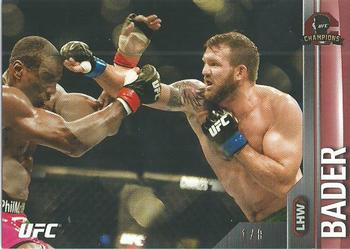 2015 Topps UFC Champions - Red #50 Ryan Bader Front