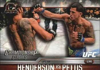 2015 Topps UFC Champions - Championship Clashes #CC-1 Benson Henderson / Anthony Pettis Front