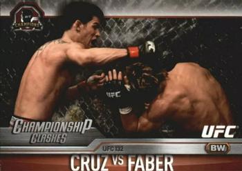 2015 Topps UFC Champions - Championship Clashes #CC-8 Urijah Faber / Dominick Cruz Front