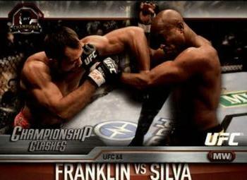 2015 Topps UFC Champions - Championship Clashes #CC-23 Rich Franklin / Anderson Silva Front