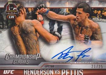 2015 Topps UFC Champions - Championship Clashes Autographs #CCA-HP Anthony Pettis / Benson Henderson Front