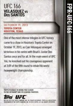 2015 Topps UFC Champions - Fight Poster Review #FPR-UFC166 UFC 166 Back