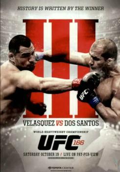 2015 Topps UFC Champions - Fight Poster Review #FPR-UFC166 UFC 166 Front