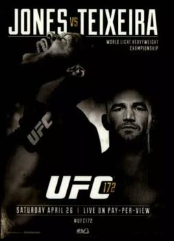 2015 Topps UFC Champions - Fight Poster Review #FPR-UFC172 UFC 172 Front