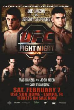 2015 Topps UFC Champions - Fight Poster Review #FPR-UFN17 UFC Fight Night 17 Front