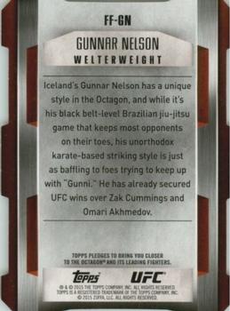 2015 Topps UFC Champions - Fighting's Future #FF-GN Gunnar Nelson Back