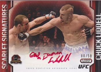 2015 Topps UFC Champions - Scarlet Signatures #SSI-CL Chuck Liddell Front