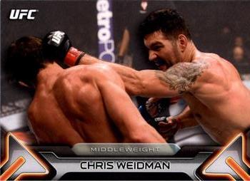 2016 Topps UFC Knockout #5 Chris Weidman Front