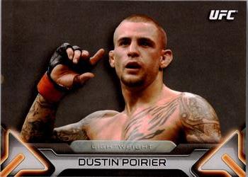 2016 Topps UFC Knockout #25 Dustin Poirier Front