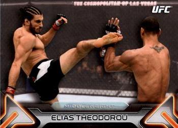 2016 Topps UFC Knockout #76 Elias Theodorou Front