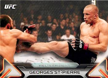 2016 Topps UFC Knockout #100 Georges St-Pierre Front