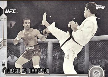 2015 Topps UFC Chronicles - Black and White #2 Gracie vs Jimmerson Front