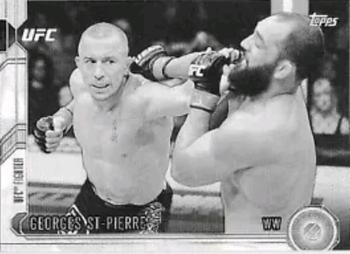 2015 Topps UFC Chronicles - Black and White #15 Georges St-Pierre Front
