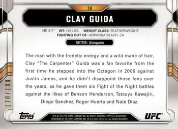 2015 Topps UFC Chronicles - Black and White #38 Clay Guida Back