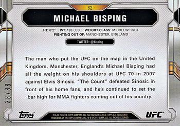 2015 Topps UFC Chronicles - Gold #32 Michael Bisping Back