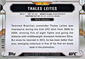 2015 Topps UFC Chronicles - Gold #39 Thales Leites Back