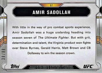 2015 Topps UFC Chronicles - Gold #67 Amir Sadollah Back