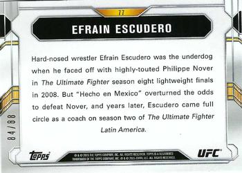 2015 Topps UFC Chronicles - Gold #77 Efrain Escudero Back
