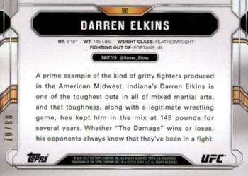 2015 Topps UFC Chronicles - Gold #96 Darren Elkins Back