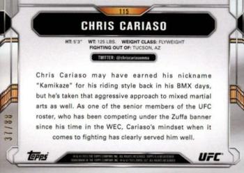 2015 Topps UFC Chronicles - Gold #115 Chris Cariaso Back