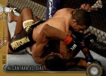2015 Topps UFC Chronicles - Gold #169 Alcântara vs Dias Front