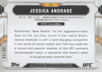 2015 Topps UFC Chronicles - Gold #204 Jessica Andrade Back