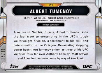 2015 Topps UFC Chronicles - Gold #226 Albert Tumenov Back