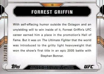 2015 Topps UFC Chronicles - Green #19 Forrest Griffin Back