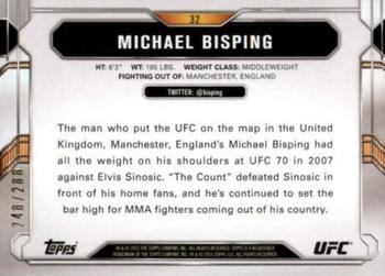 2015 Topps UFC Chronicles - Green #32 Michael Bisping Back